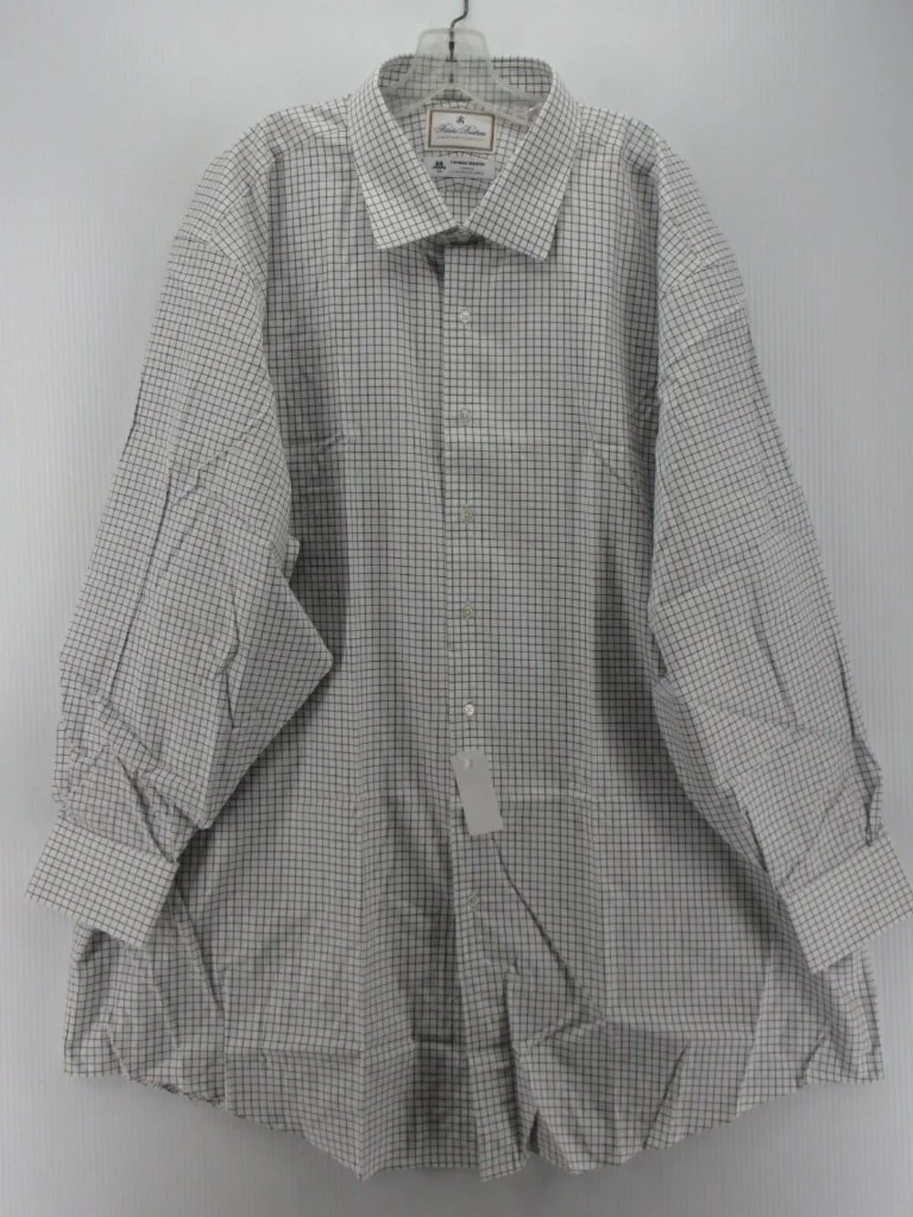 Brooks Brothers Shirt 20 Thomas Mason Madison Luxury Tattersall NEW